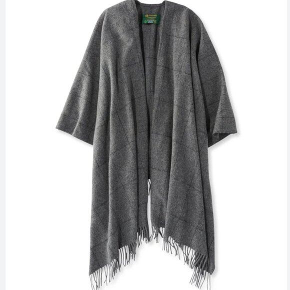 Vintage John Hamly for L.L.Bean Woven in Ireland 100% Lambswool Plaid Scarf - Picture 1 of 12